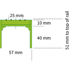 Load image into Gallery viewer, THE "L" - Elevated railway kit - Straight plate girder section 372 mm #160-0101