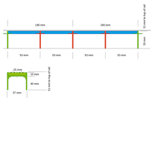 Load image into Gallery viewer, THE "L" - Elevated railway kit - Straight plate girder section 372 mm #160-0101
