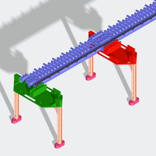 Load image into Gallery viewer, THE "L" - Elevated railway kit - Straight plate girder section 372 mm #160-0101