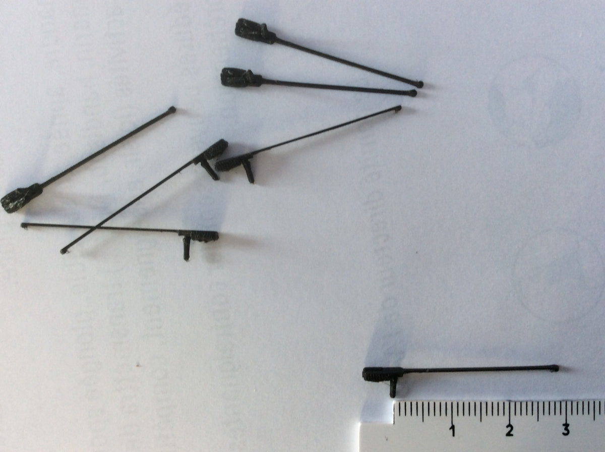 Simple Trolley Poles (Dummy) 1608890 pack of 10 Interurban Models