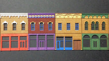 Load image into Gallery viewer, «MAIN STREET» - 4 modular storehouse fronts with back structure- #160-9002