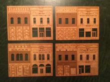 Load image into Gallery viewer, «MAIN STREET» - 4 modular storehouse fronts with back structure- #160-9002