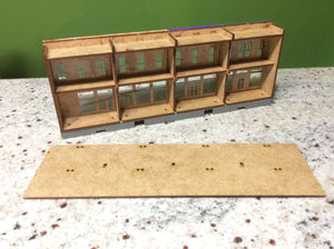 «MAIN STREET» - 4 modular storehouse fronts with back structure- #160-9002