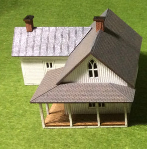 Rural house "AMERICAN GOTHIC" HO scale kit - #87-9101
